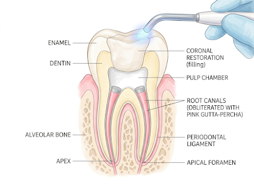根管充填イラスト